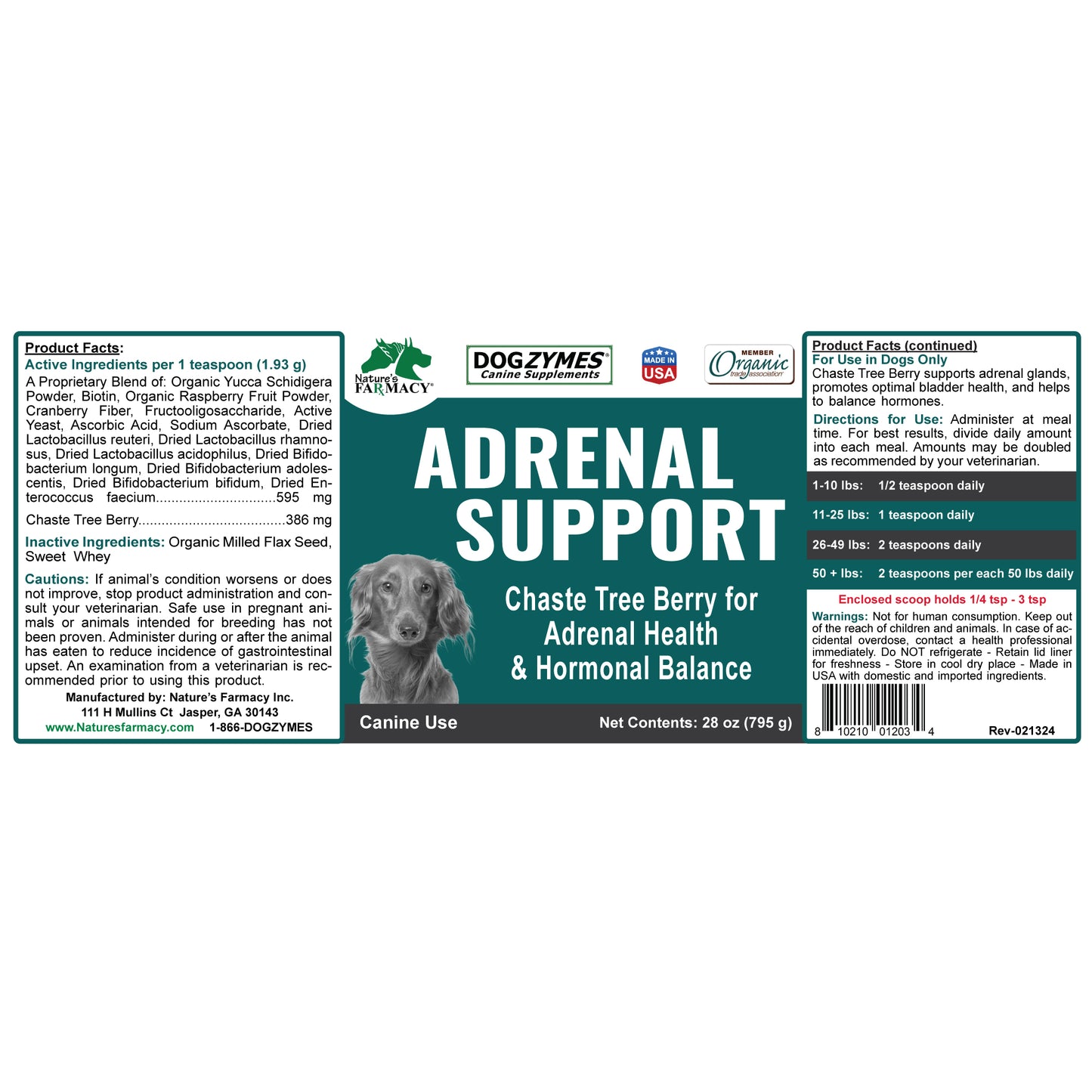 Dogzymes Adrenal Support for Cushing's and Addison's