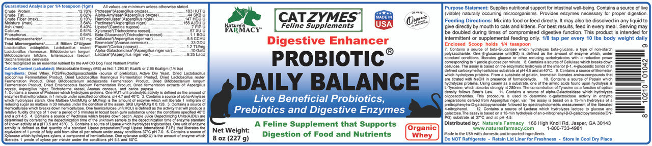 Catzymes Probiotic Daily Balance