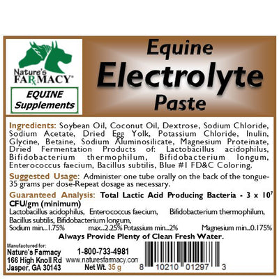 Equine Electrolyte Paste 30 CC