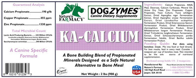Dogzymes KA Calcium Supplement Raw Meat Diet