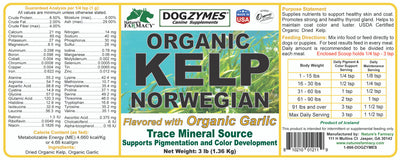 Dogzymes Organic Norwegian Kelp with Organic Garlic