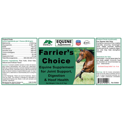 Equine Farrier’s Choice Bone and Joint Formula