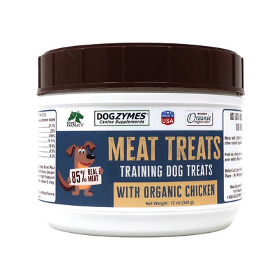 Dogzymes Meat Treats Training Treats  with 85% Organic Chicken